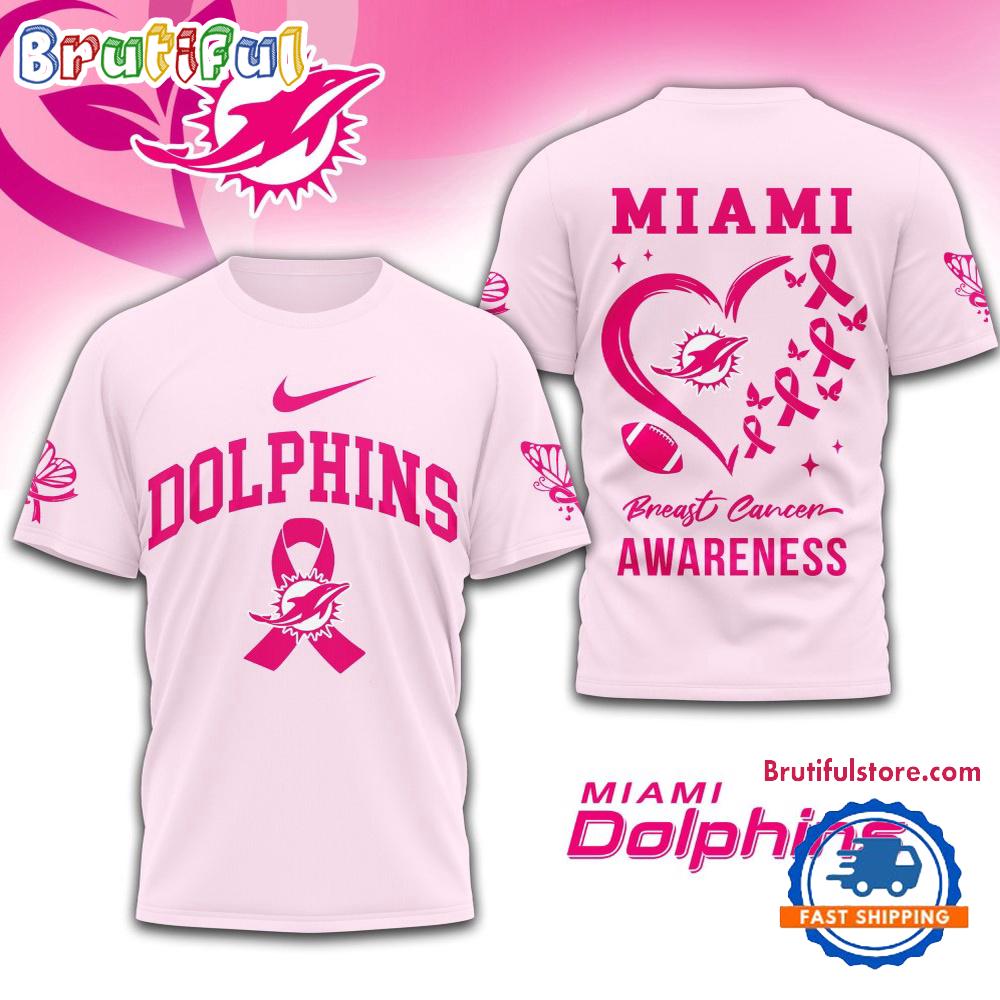 NFL Miami Dolphins Breast Cancer Awareness Limited Edition Unisex T Shirt