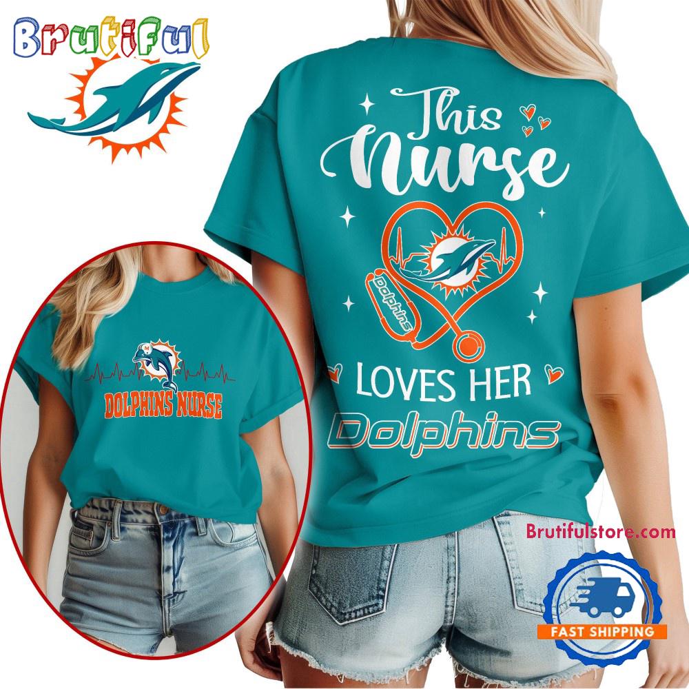NFL Miami Dolphins Nurse Appreciation Month Limited Edition Vintage T Shirt