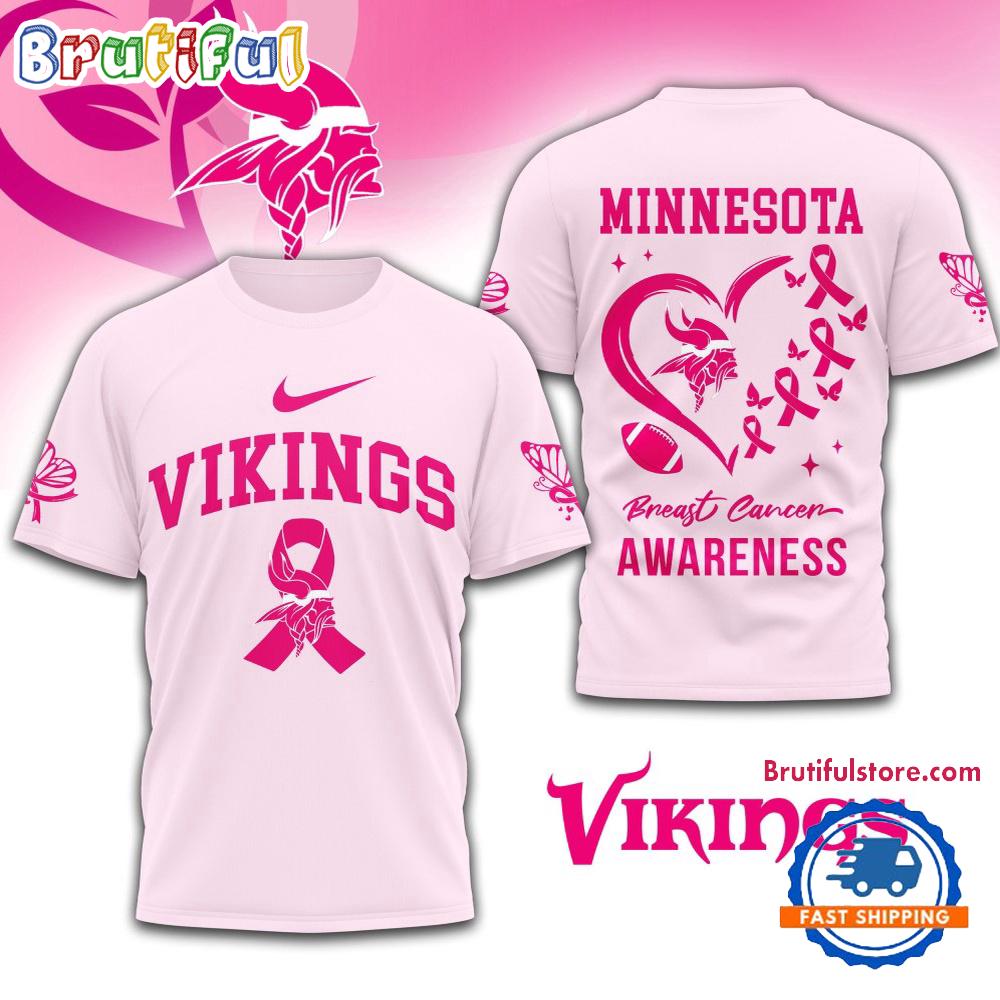 NFL Minnesota Vikings Breast Cancer Awareness Limited Edition Unisex T Shirt