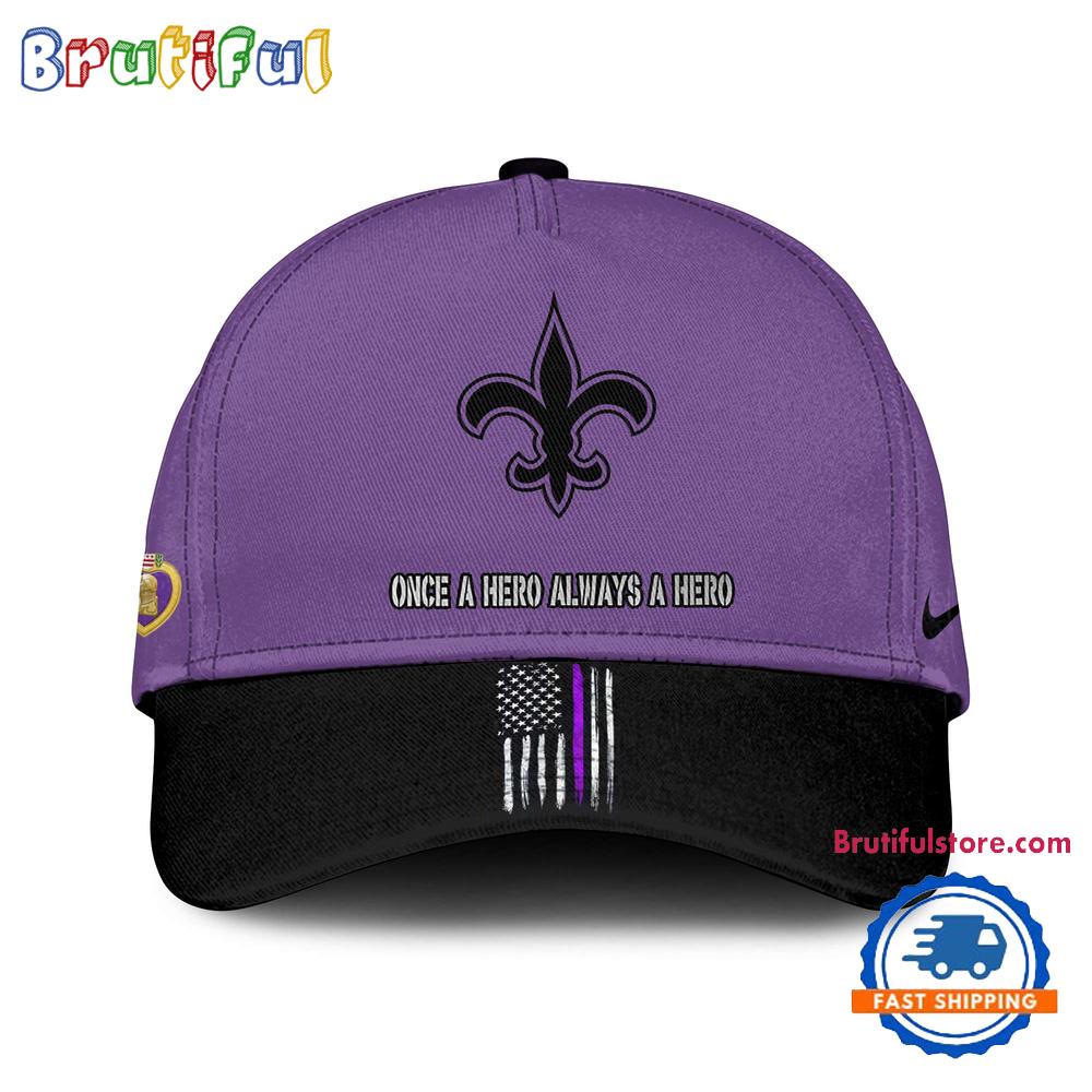 NFL New Orleans Saints Purple Heart Day Limited Edition Baseball Cap