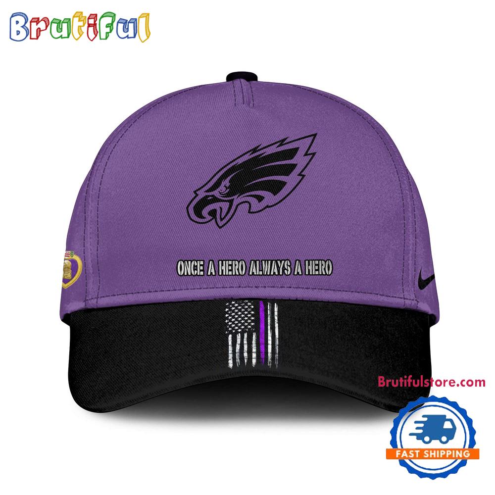 NFL Philadelphia Eagles Purple Heart Day Limited Edition Baseball Cap