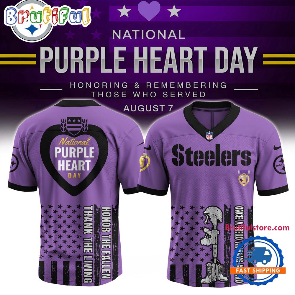 NFL Pittsburgh Steelers Purple Heart Day Limited Edition Football Jersey