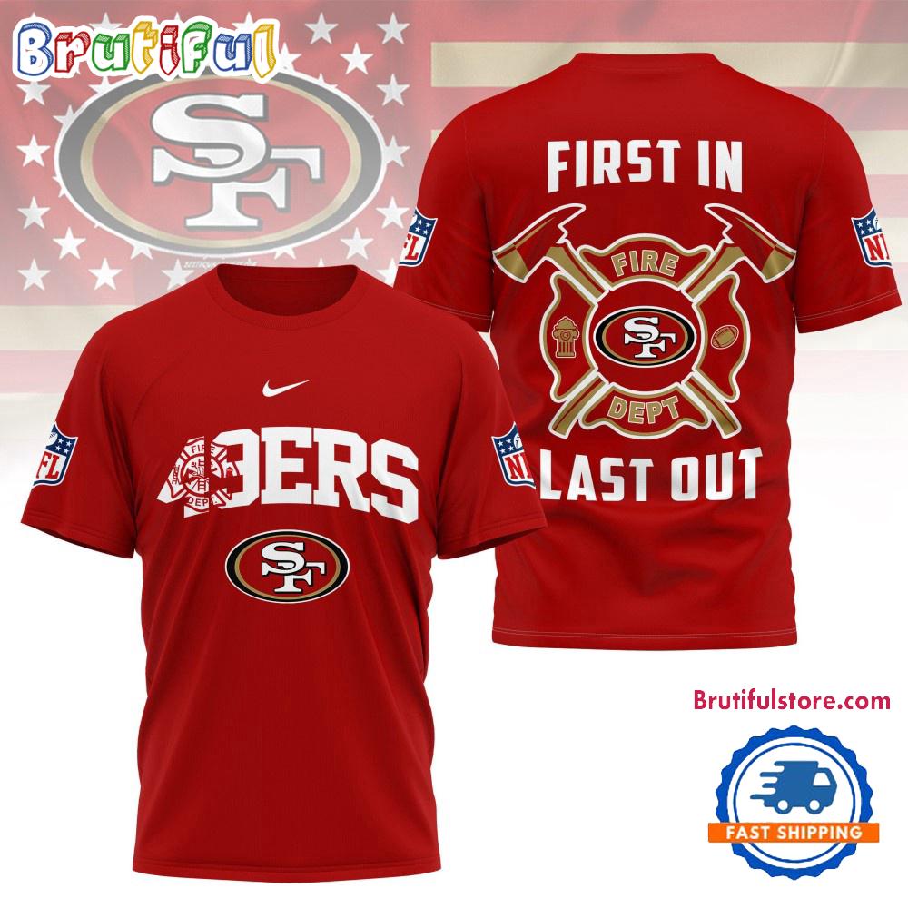 NFL San Francisco 49ers 2025 Fire Dept Unisex 3D Shirt