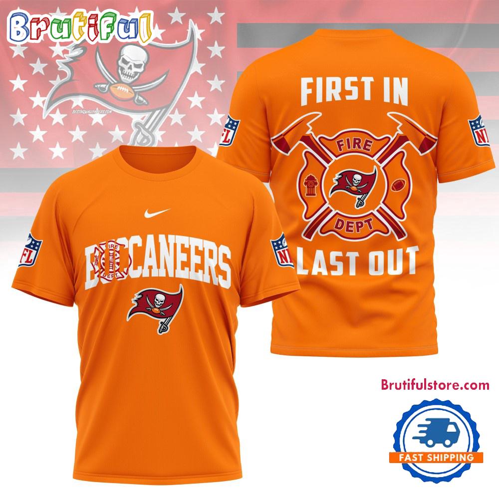 NFL Tampa Bay Buccaneers Football Team Fire Dept Design T Shirt
