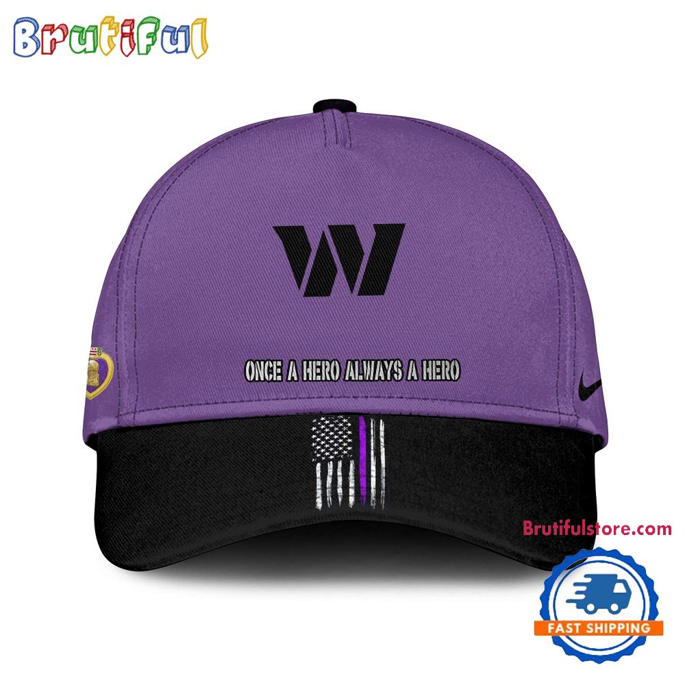 NFL Washington Commanders Purple Heart Day Limited Edition Baseball Cap