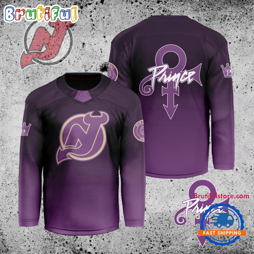 NHL New Jersey Devils Personalized Prince Night Hockey Jersey