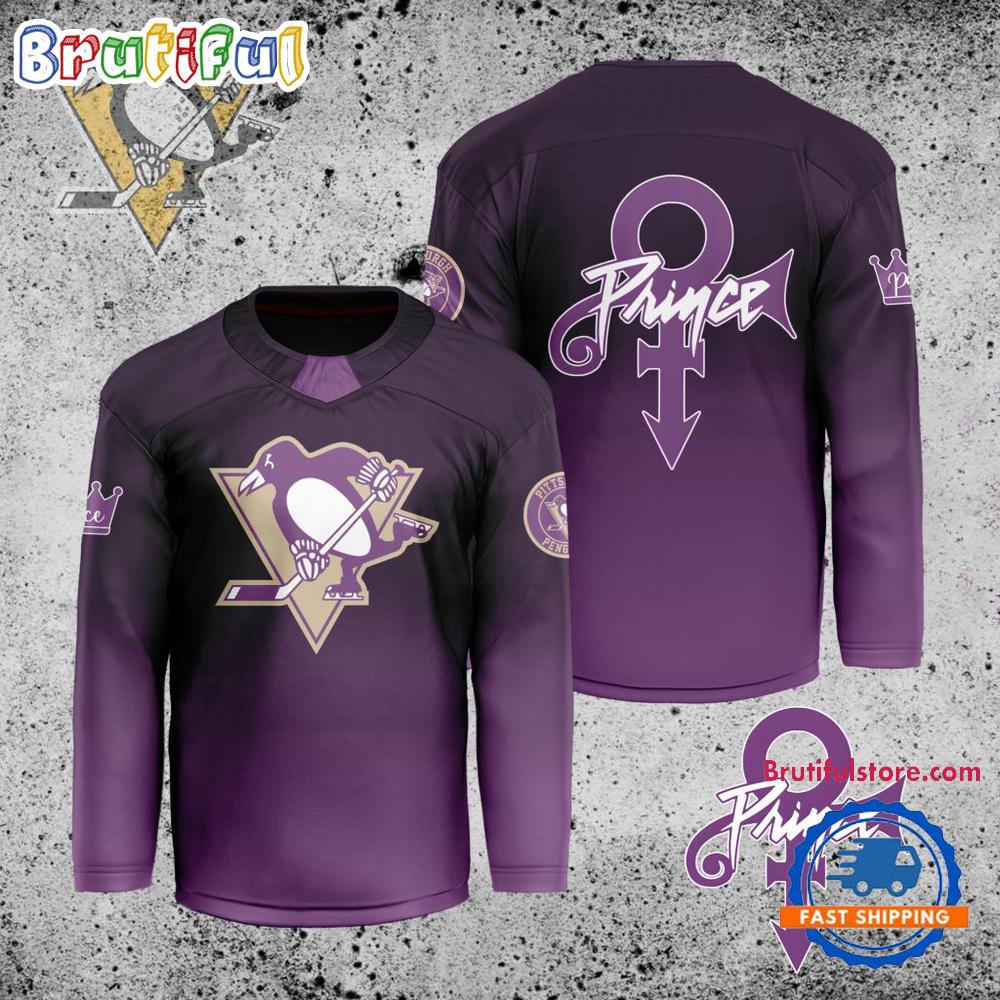 NHL Pittsburgh Penguins Personalized Prince Night Hockey Jersey