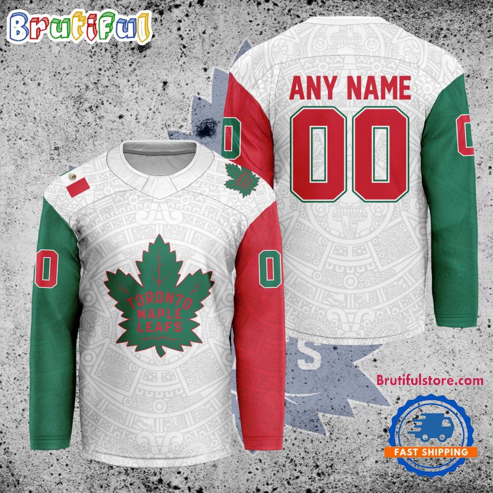 NHL Toronto Maple Leafs Personalized Mexican Heritage Hockey Jersey
