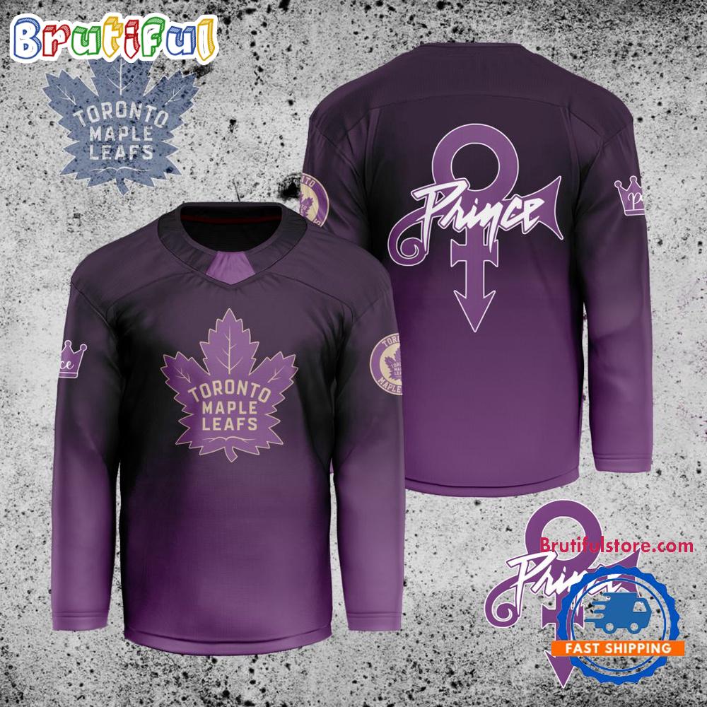 NHL Toronto Maple Leafs Personalized Prince Night Hockey Jersey