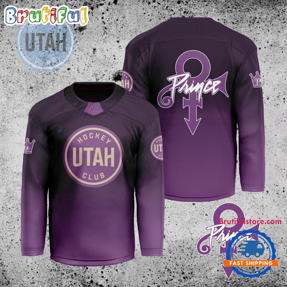 NHL Utah Hockey Club Personalized Prince Night Hockey Jersey