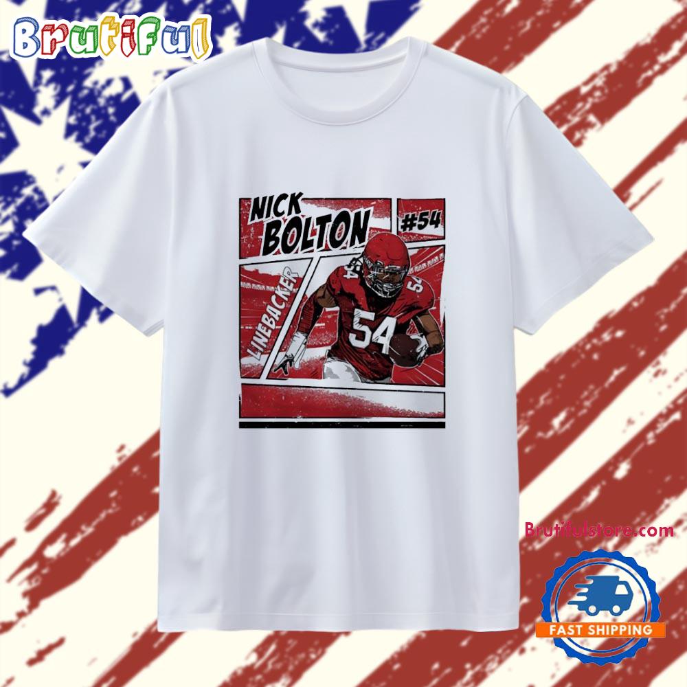 Nick Bolton #54 Kansas City Chiefs Linebacker Comic T Shirt