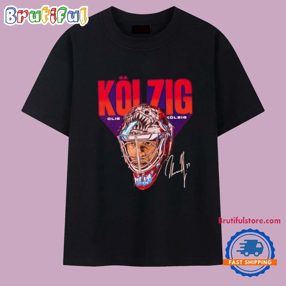Olie Kolzig mask signature Washington Capitals T Shirt