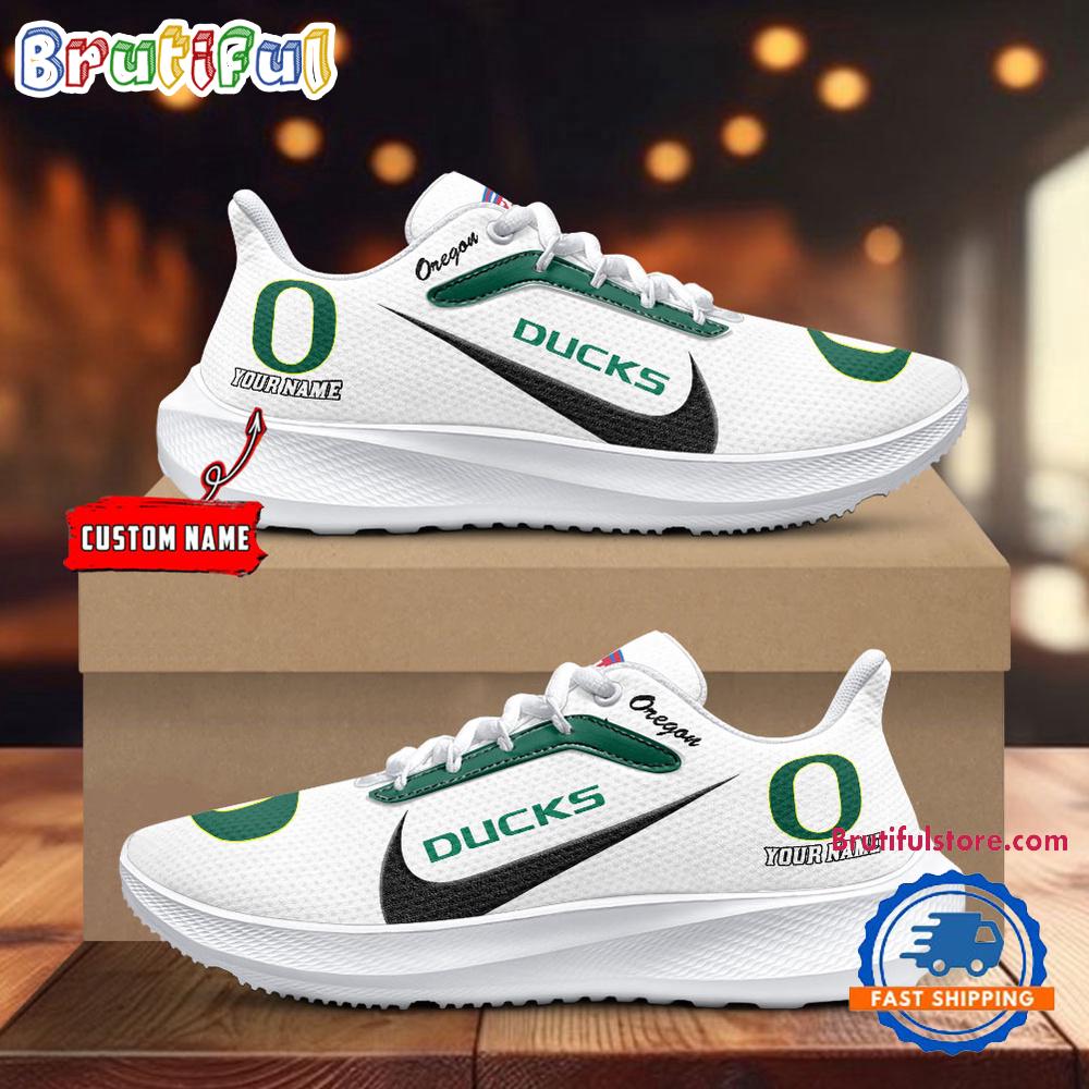 Oregon Ducks Personalized Lightweight Patch Decor Running Shoes Sneaker