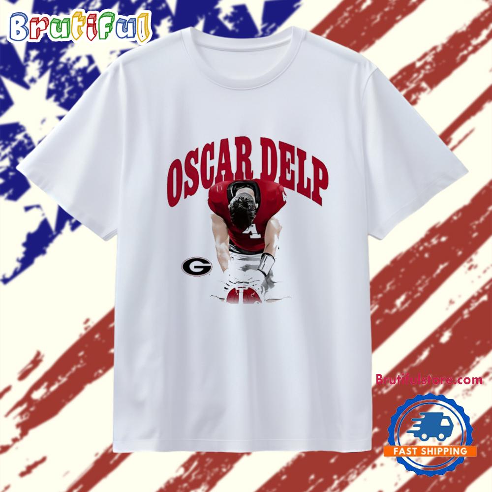 Oscar Delp Georgia Bulldogs Cartoon T Shirt