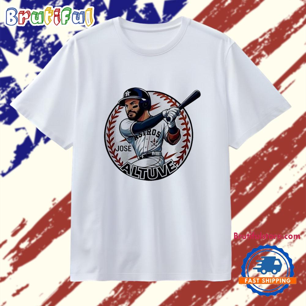 ose Altuve Houston Astros Mlb Caricature 2025 T Shirt