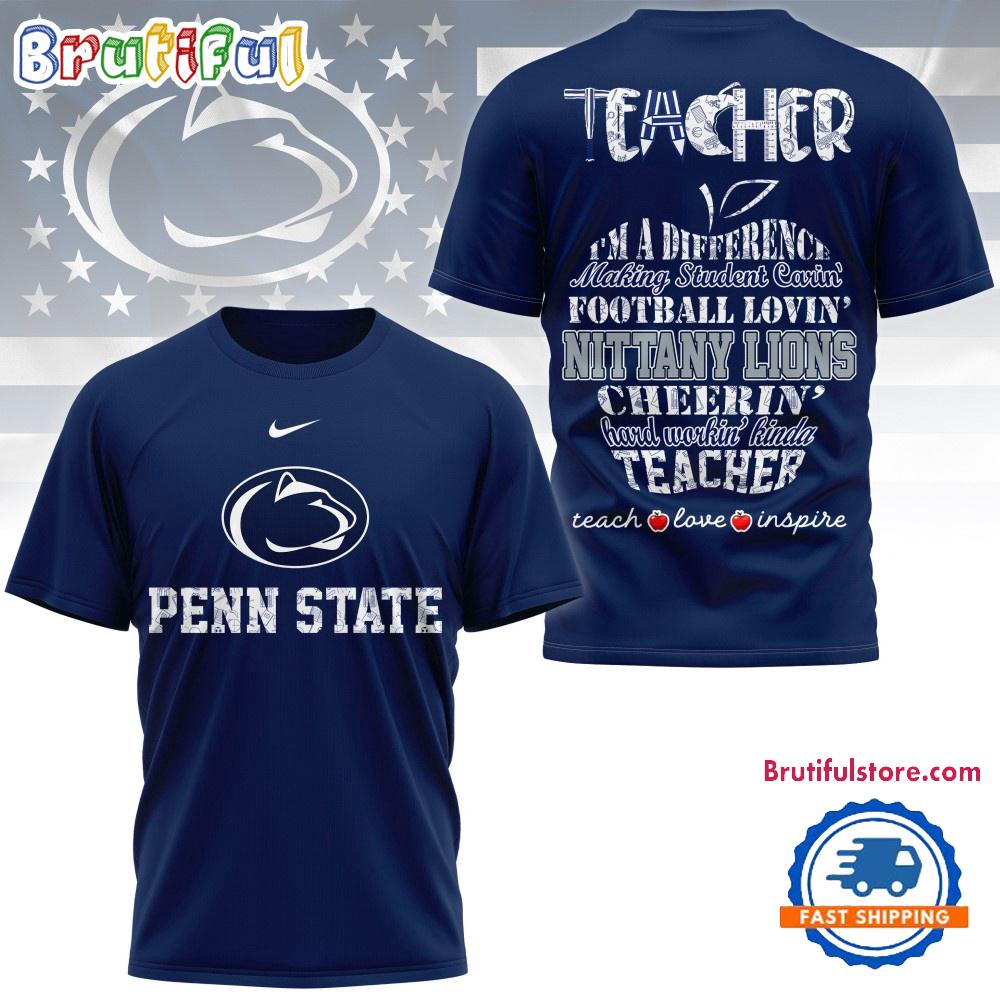 Penn State Nittany Lions Teacher Teach Love Inspire All Over Print Shirt