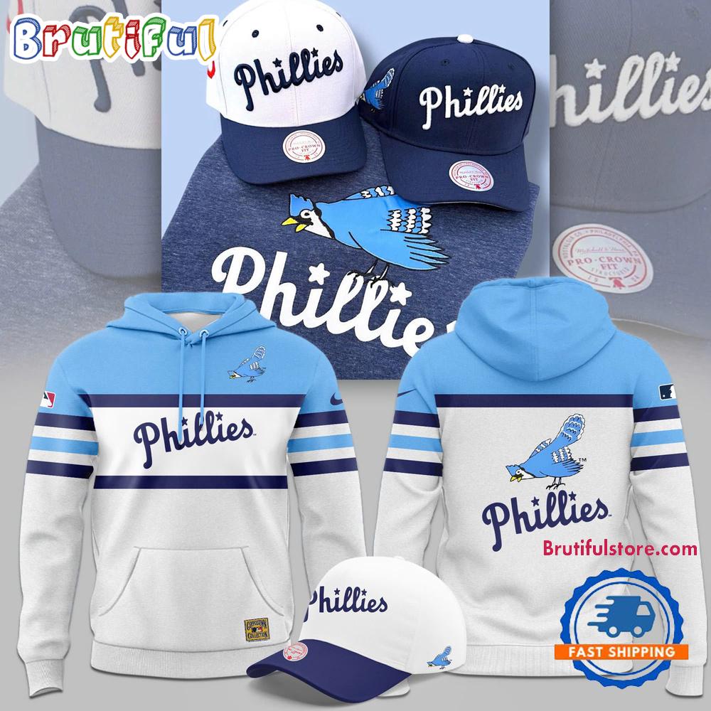 Philadelphia Phillies Blue Jay Logo 40's Limited Edition Hoodie Shirt