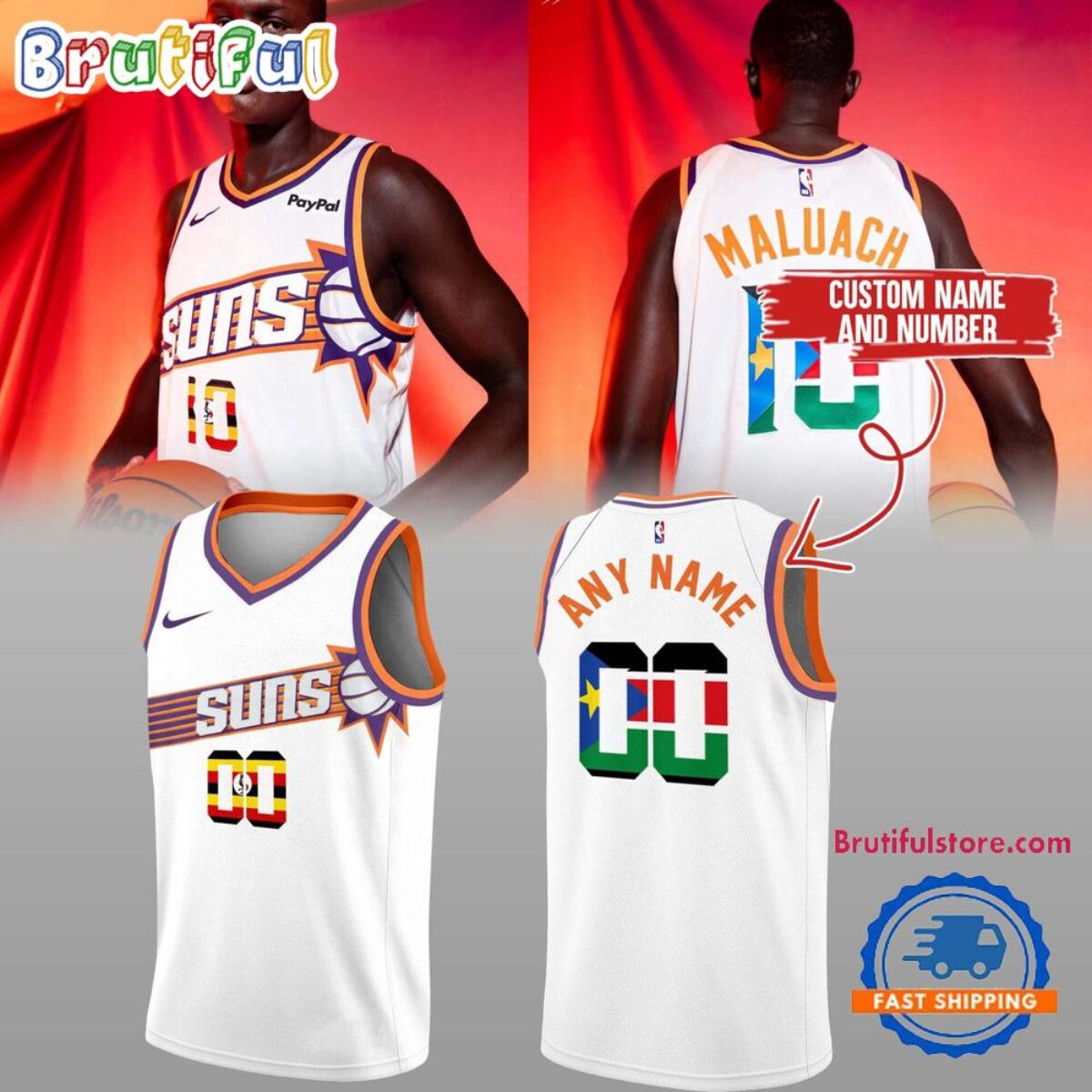 Phoenix Suns Khaman Maluach Limited Edition 2025 Basketball Jersey