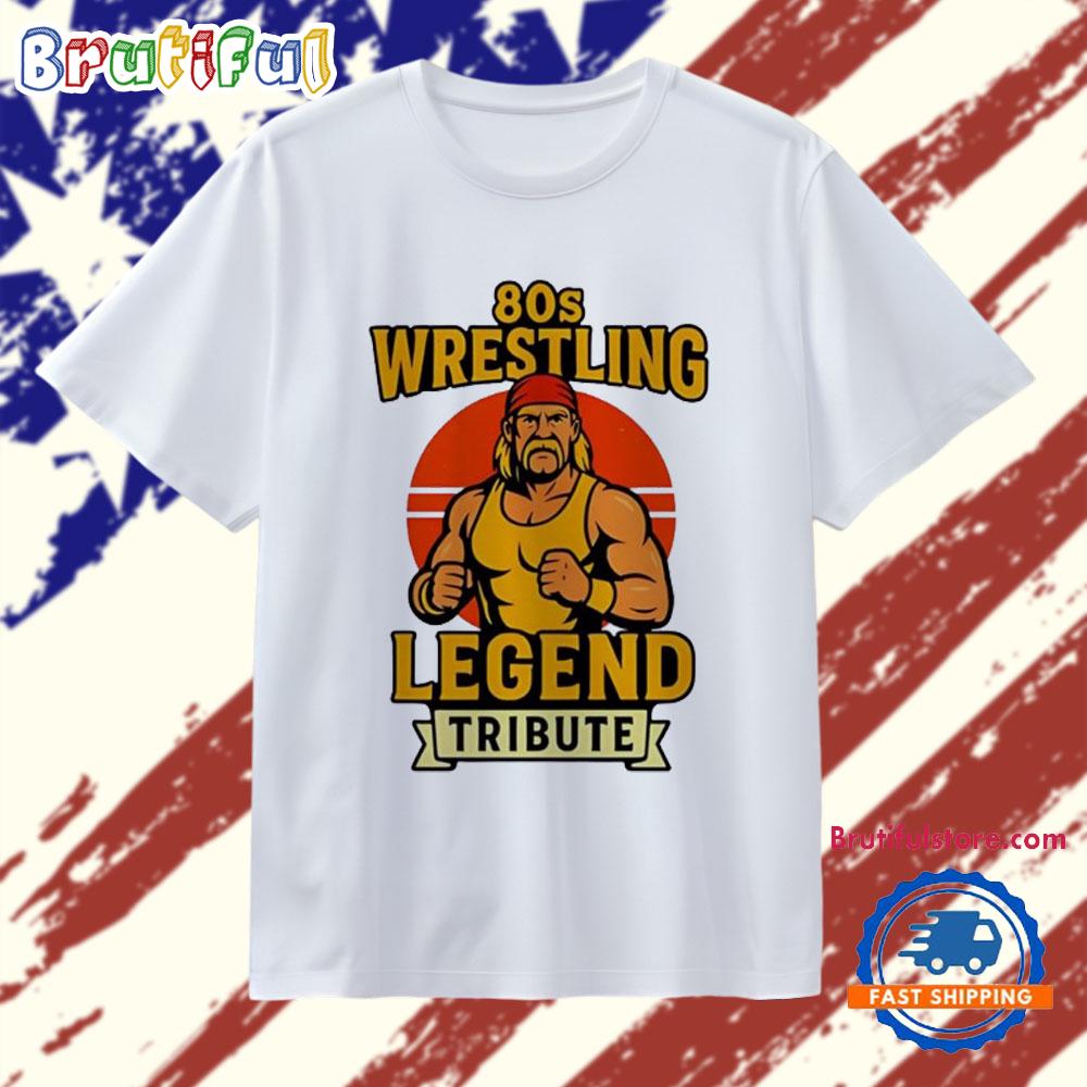RIP Hulk Hogan Hulkamania 80s Wrestling Legend Tribute T Shirt