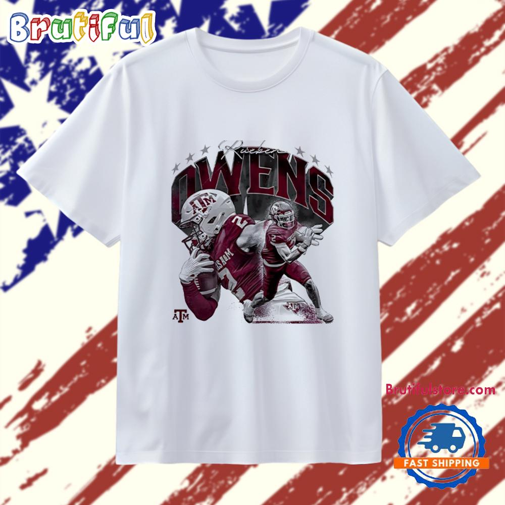 Rueben Owens Texas A&M Football Player Collage T Shirt