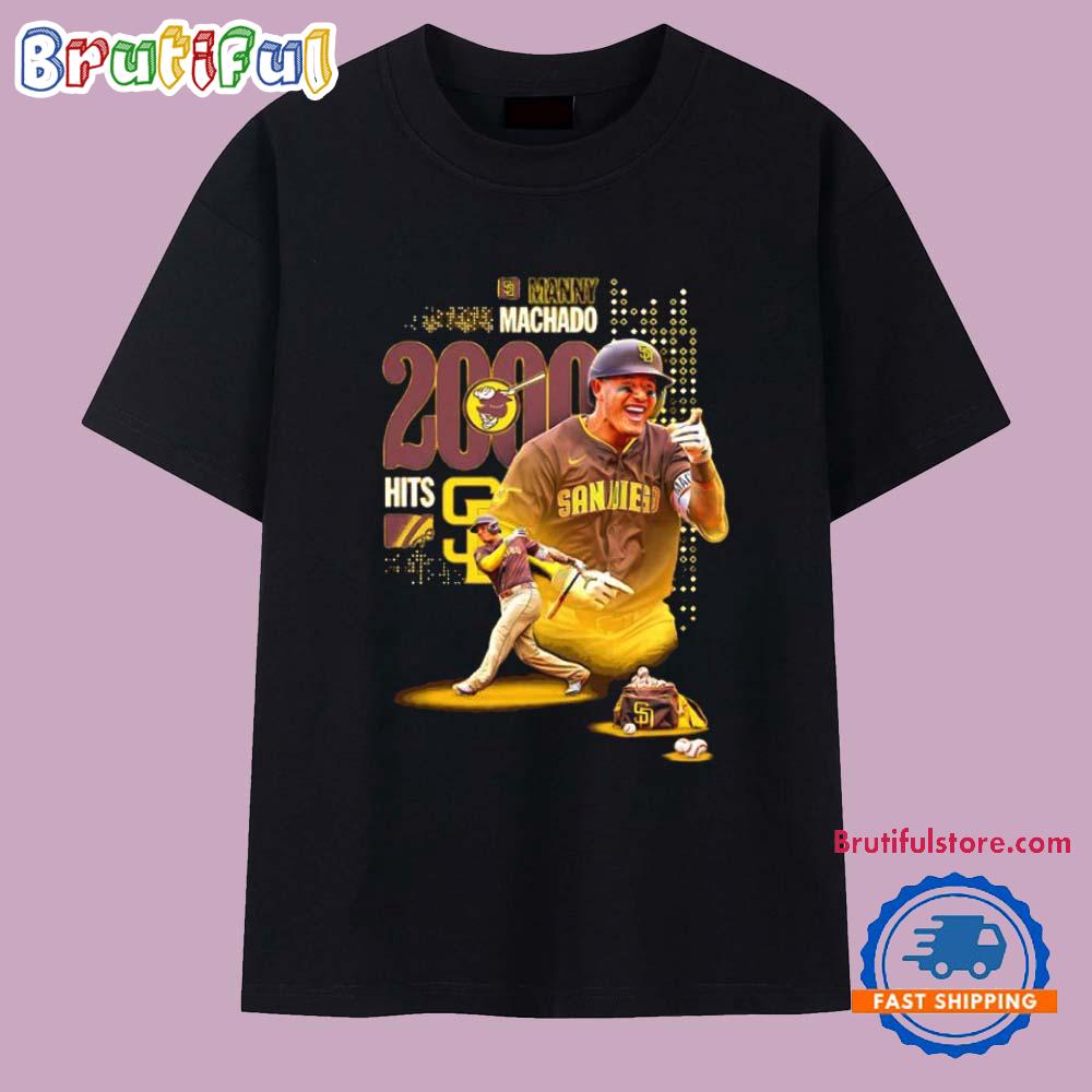 San Diego Padres Manny Machado 2K Hits T Shirt