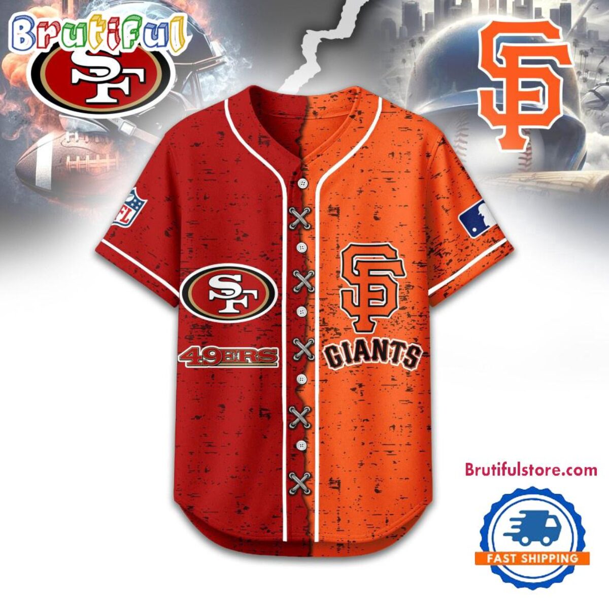 San Francisco 49ers Mix San Francisco Giants Sporty New Design
