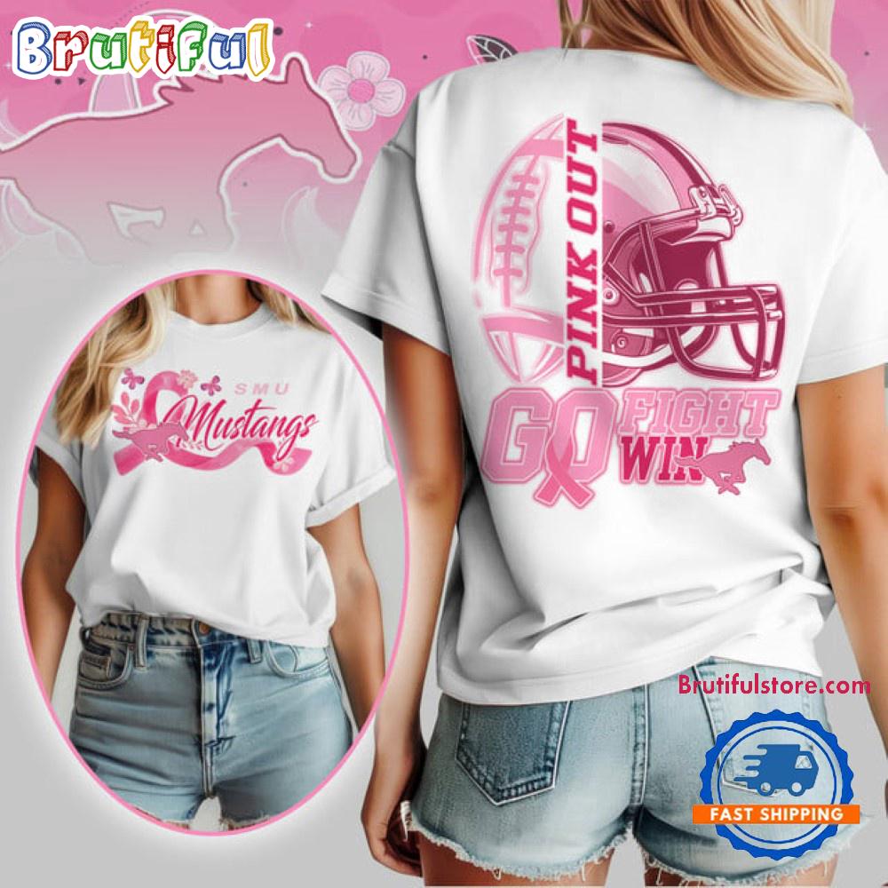 SMU Mustangs Tackle Breast Cancer New Design Unisex T Shirt