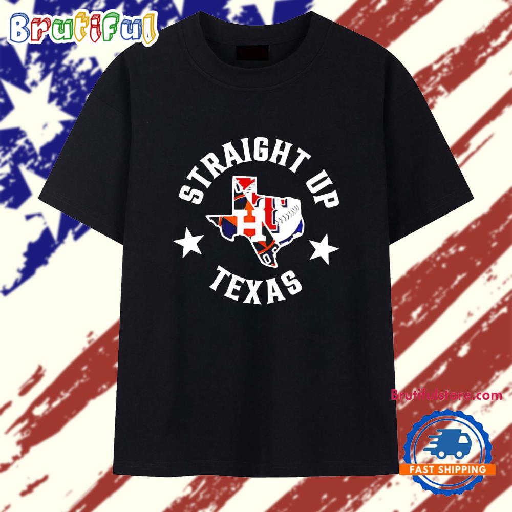 Straight up Texas Rangers and Houston Astros logo 2025 T Shirt