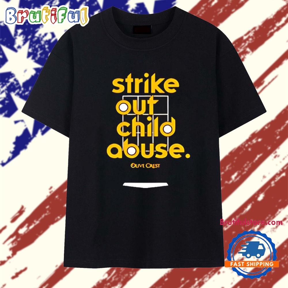 Strike Out Child Abuse Olive Crest San Diego Padres T Shirt