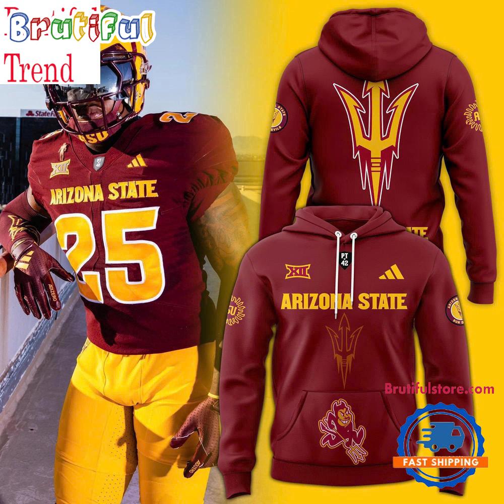 Sun Devil Football 2025 Core Uniform Red Hoodie