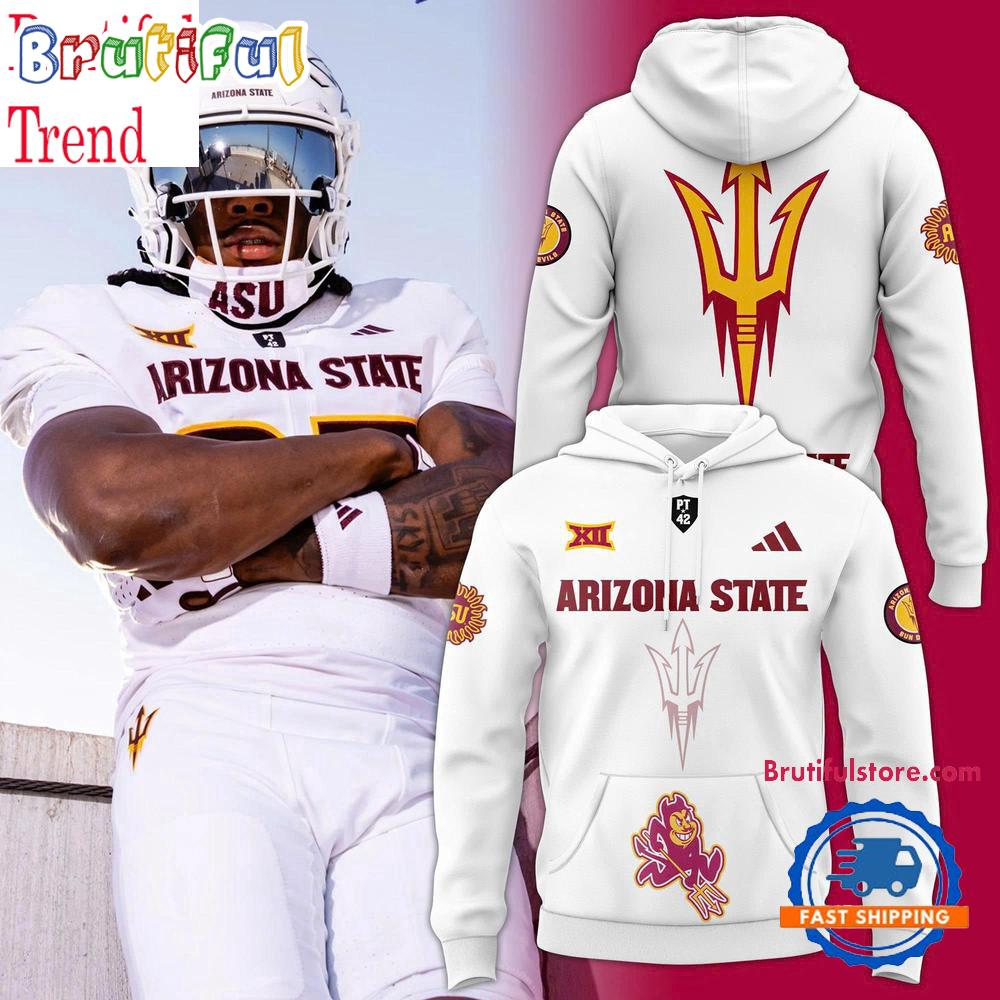 Sun Devil Football 2025 Core Uniform White Hoodie