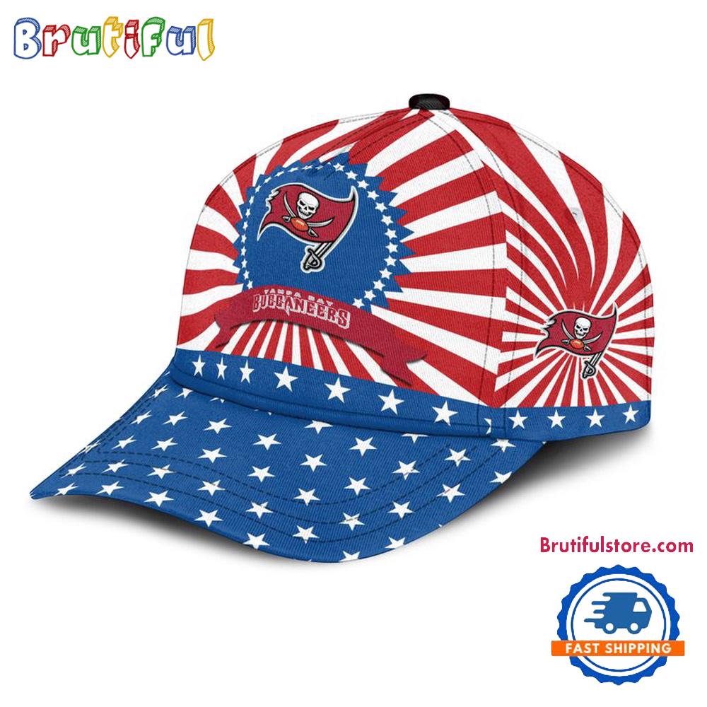 Tampa Bay Buccaneers American Flag Pattern Independence Day Baseball Cap