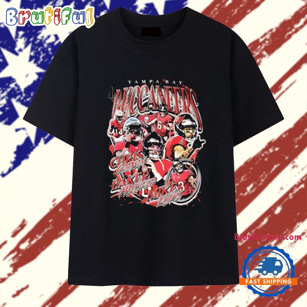Tampa Bay Buccaneers Chris Godwin Baker Mayfield and Mike Evans Graphic T Shirt