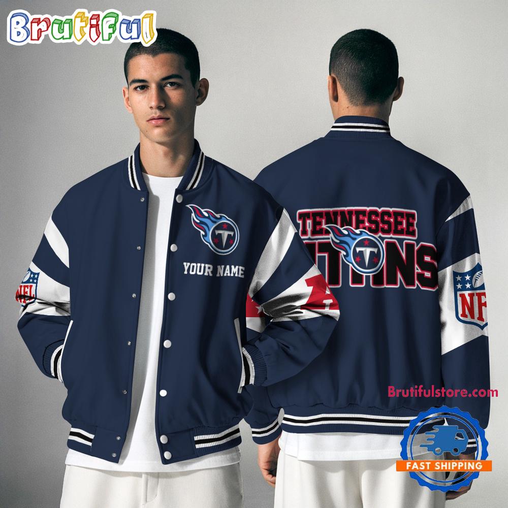 Tennessee Titans National Football Conference Unisex Baseball Jacket