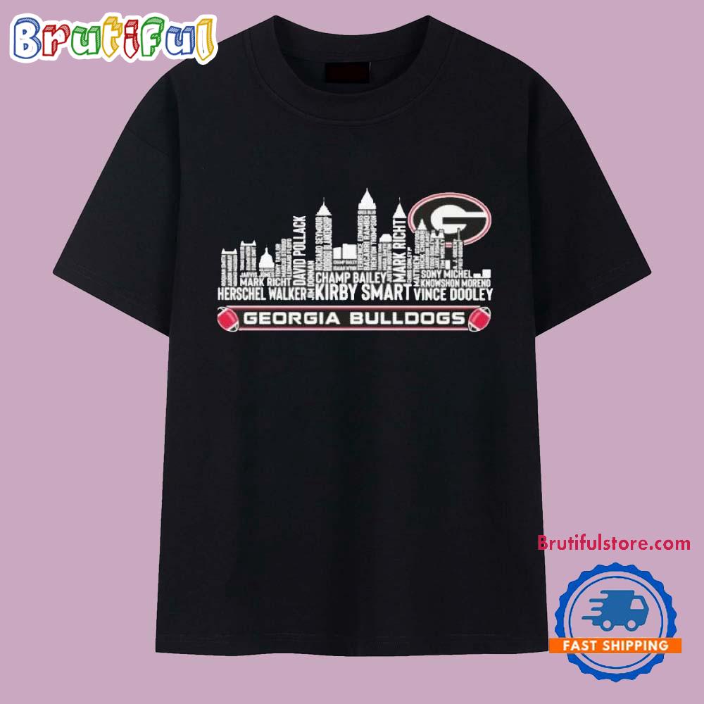 Thank You For The Memories Georgia Bulldogs Skyline Name 2025 T Shirt