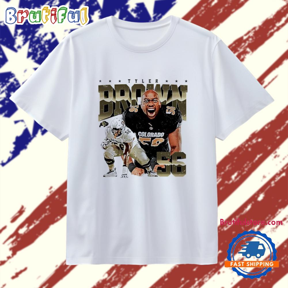 Tyler Brown Colorado Football player Caricature T Shirt