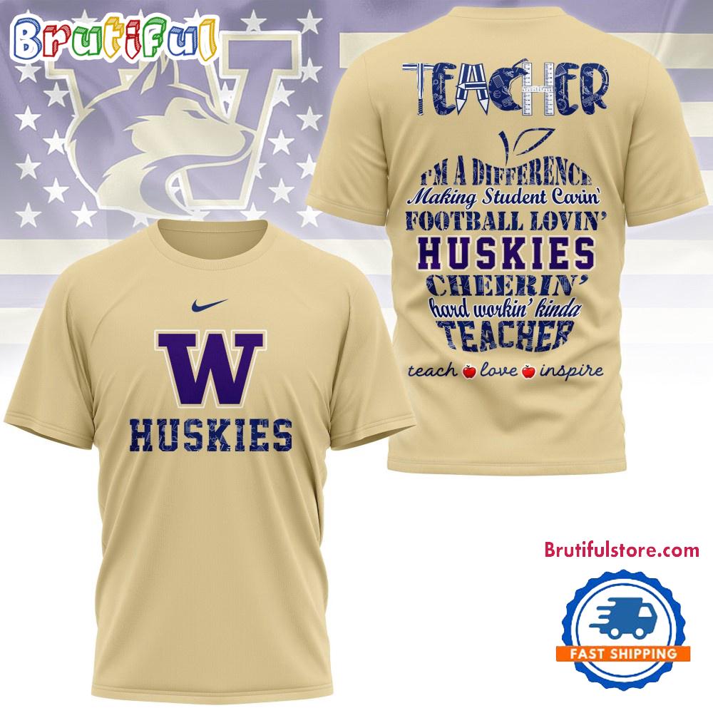Washington Huskies Teacher Pride 2025 Unisex 3D Shirt