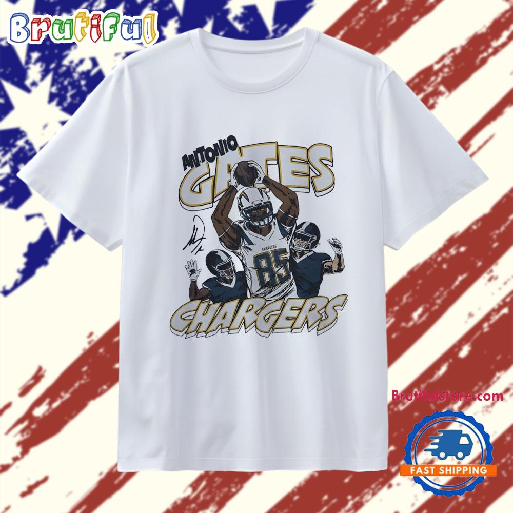 Antonio Gates Los Angeles Chargers caricature Signature T Shirt