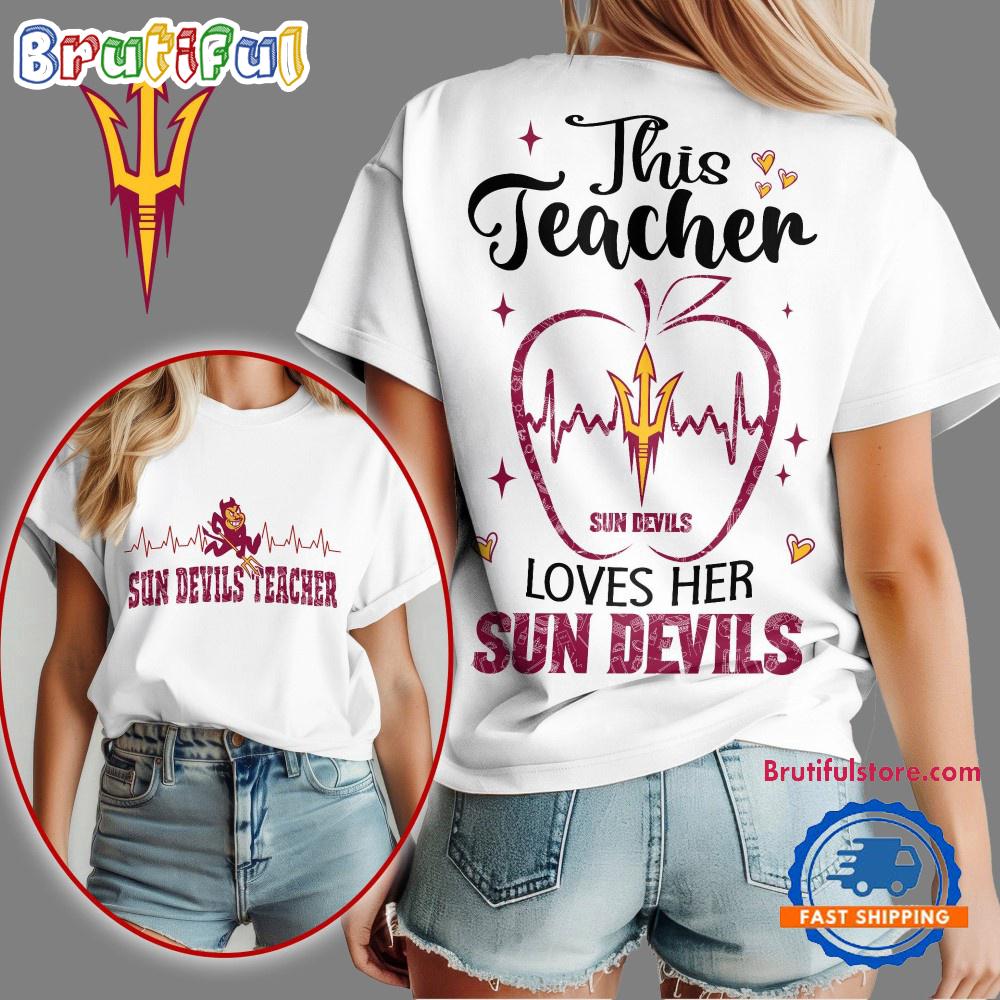 Arizona State Sun Devils Teacher Appreciation Month Vintage T Shirt (New size)