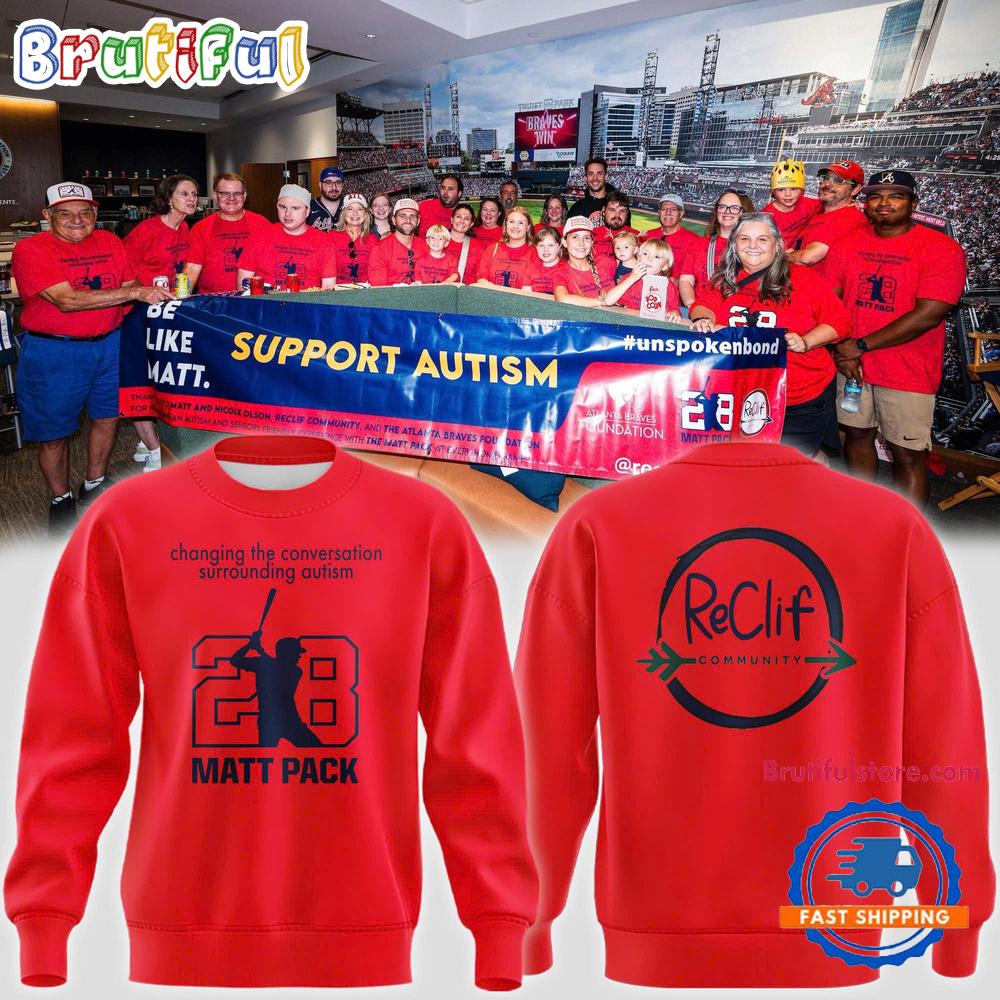 Atlanta Braves Autism Awareness Day 2025 Sweatshirt