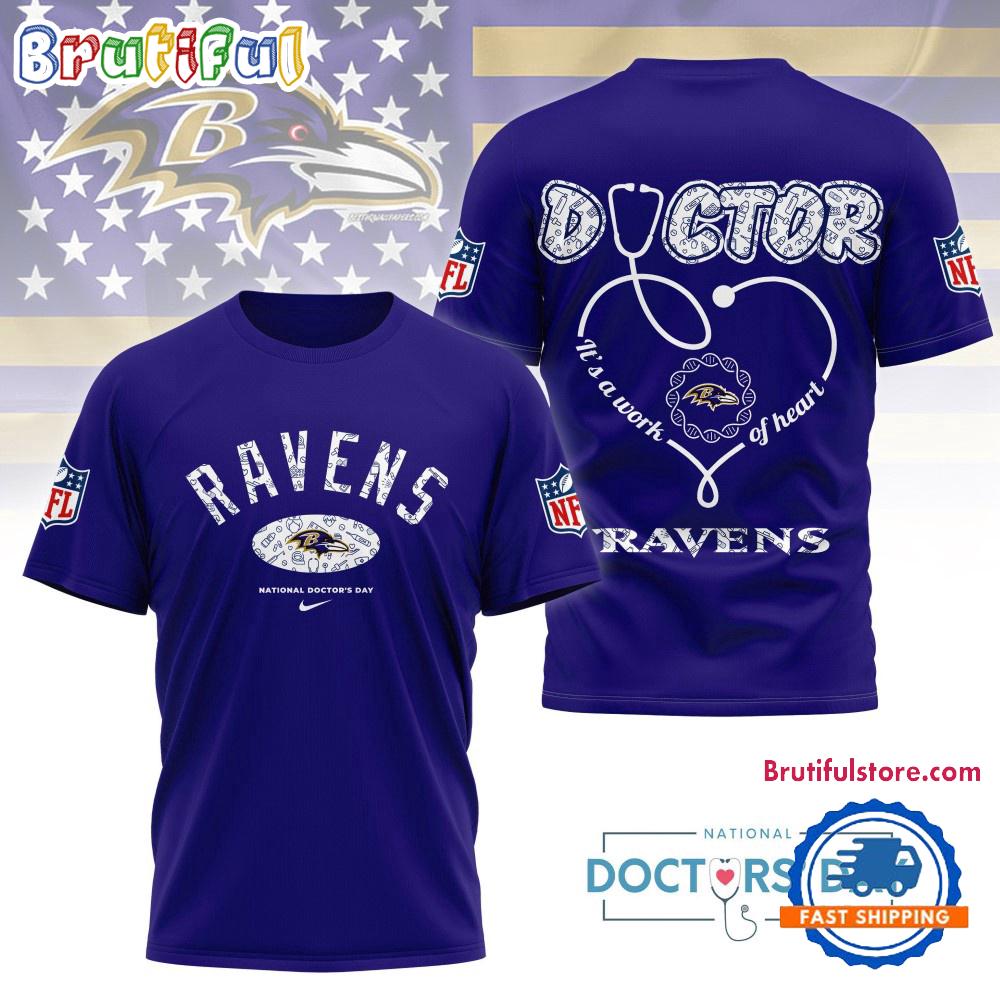 Baltimore Ravens NFL National Doctors Day Unisex 3D Shirt
