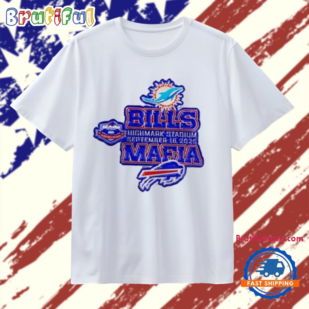 Bills vs Dolphins Farewell Season Gameday Football 2025 T Shirt