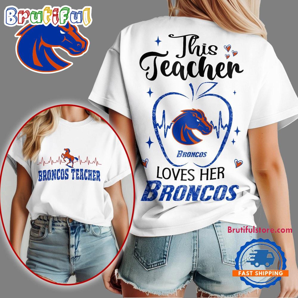 Boise State Broncos Teacher Appreciation Month Vintage T Shirt (New size)