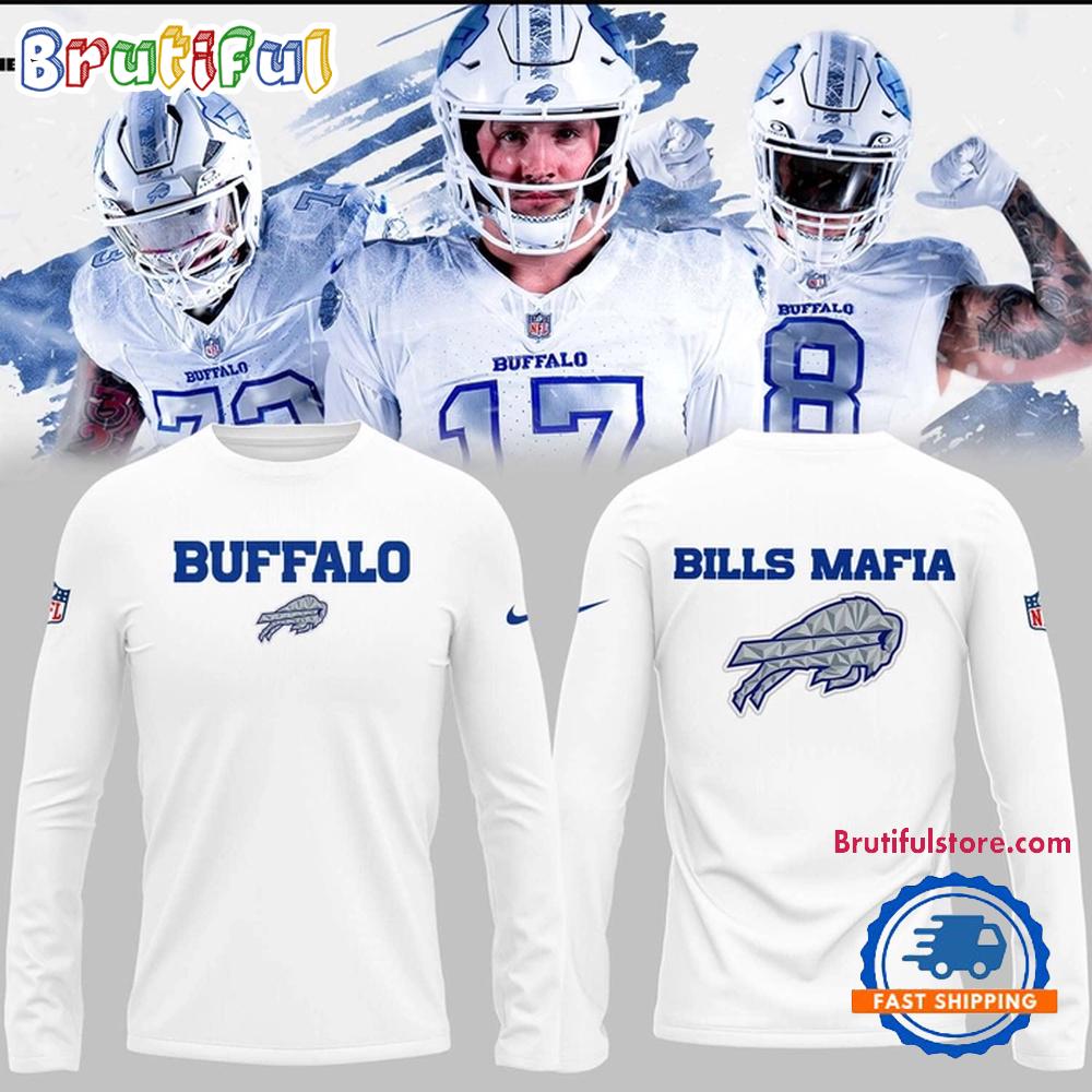 Buffalo Bills Cold Front Uniforms 2025 Long Sleeve Shirt
