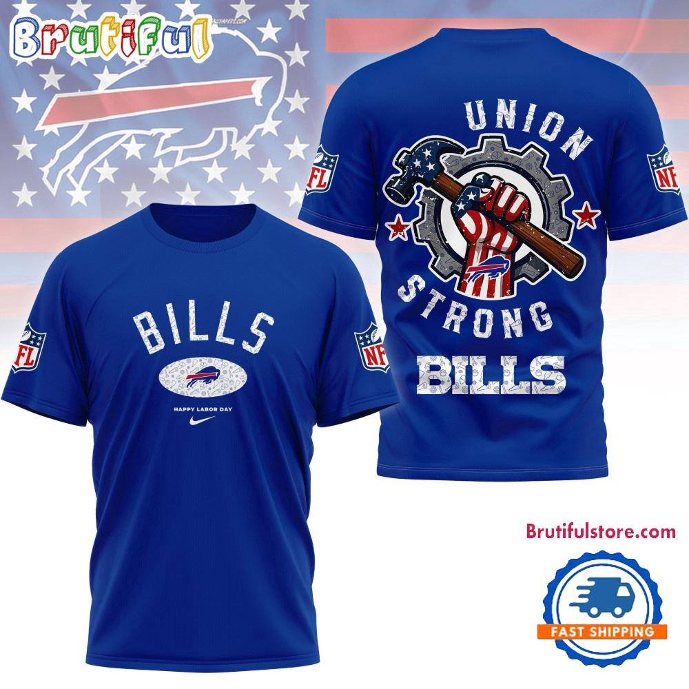 Buffalo Bills Union Strong Labor Day All Over Print Shirt
