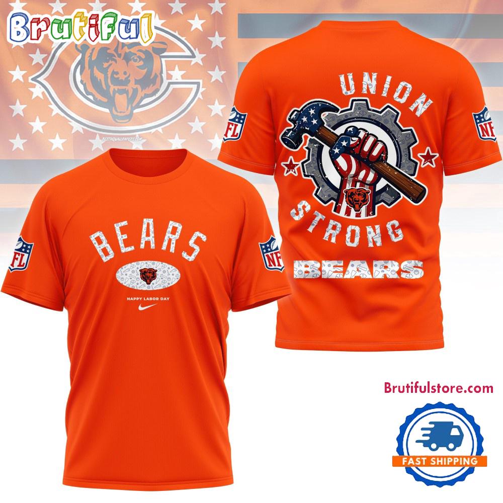 Chicago Bears Union Strong Labor Day All Over Print Shirt