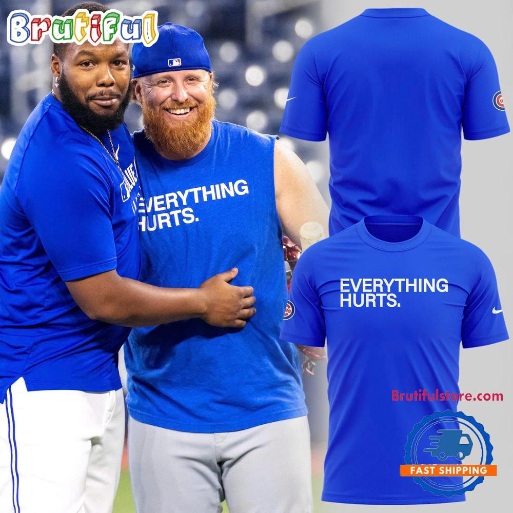 Chicago Cubs EVERYTHING HURTS T Shirt