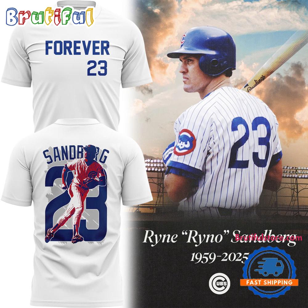 Chicago Cubs Ryne Sandberg Forever 1959- 2025 3D Shirt