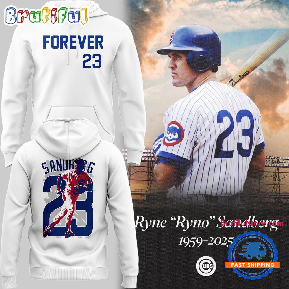 Chicago Cubs Ryne Sandberg Forever 1959- 2025 Hoodie
