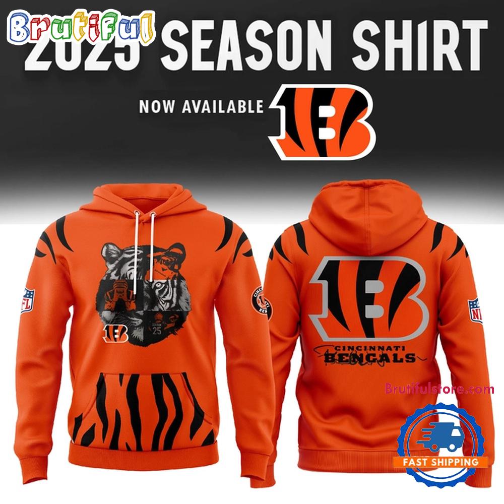 Cincinnati Bengals Now Available 2025 Season Hoodie